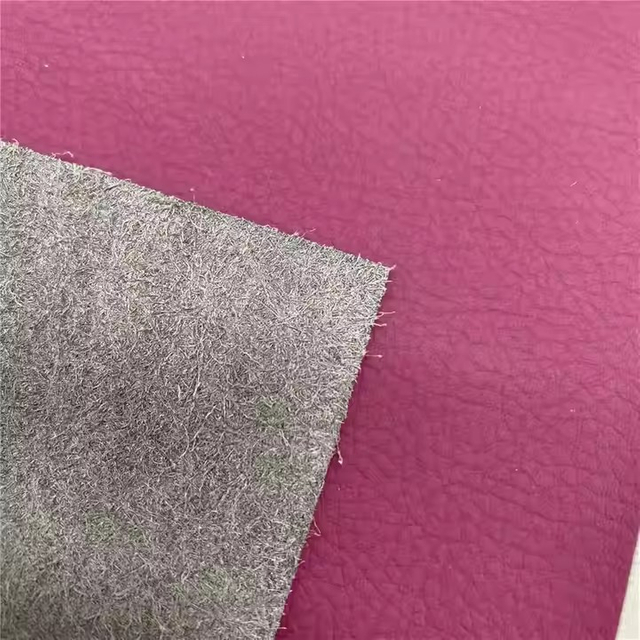 Wholesale 1.2mm Litchi Pattern Pu Microfiber Suede Leather Sofa Car Upholstery Synthetic Leather
