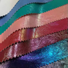 Wholesale Chunky Glitter Fabric Garment Pu Leather Thin Synthetic Leather for Clothing Jacket
