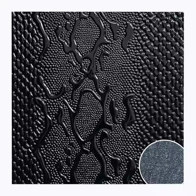 Classic Crocodile Pvc Synthetic Waterproof Abrasion Leather