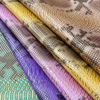 Snake Embossed PU Faux Leather Fabric