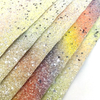 Dekoratives Glitzer -PU -synthetisches Leder zum Handwerk