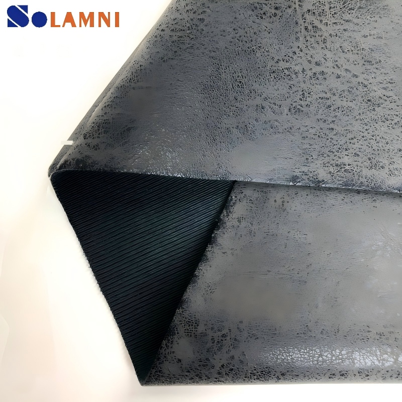 Embossed Grain Texture PU Microfiber Faux Leather