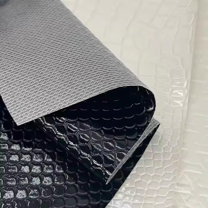 Customized PVC Embossed Leather Style stretch feature for Bag phone