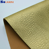 Premium Metallic Finish Crocodile Pattern PU Leather