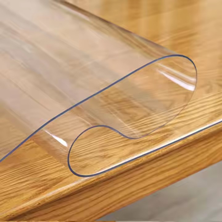 Artificial Leather Manufacturer Transparent Film Leather Synthetic Faux Pvc Leather for Handbag Table
