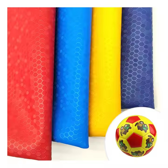 Manufacturer Anti-Slip Customized 3D Quality Roll Materials Leather PU for Football