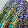 New Animal Faux Vinyl Fabric Holographic Pu Leopard Leather For Shoes And Bags