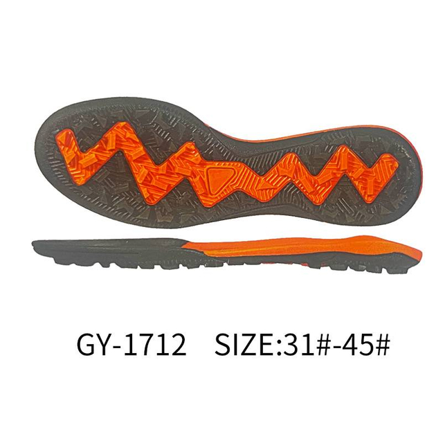TPR football outsole for durability and traction
