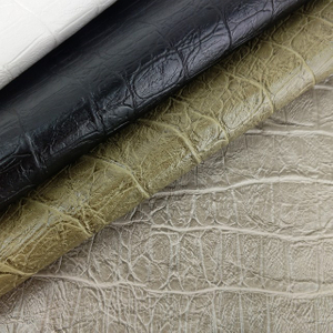 Tecido de couro de crocodilo PU FAUX