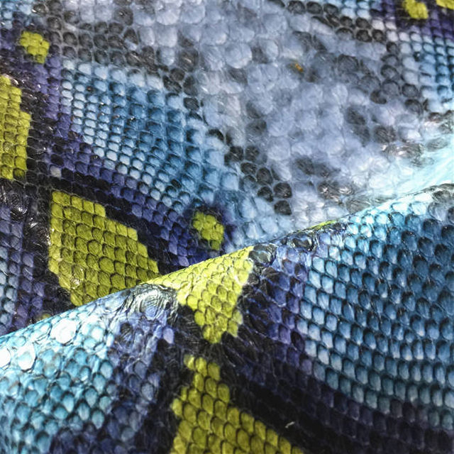 Luxury Feel PVC Leather with Snake Skin Design