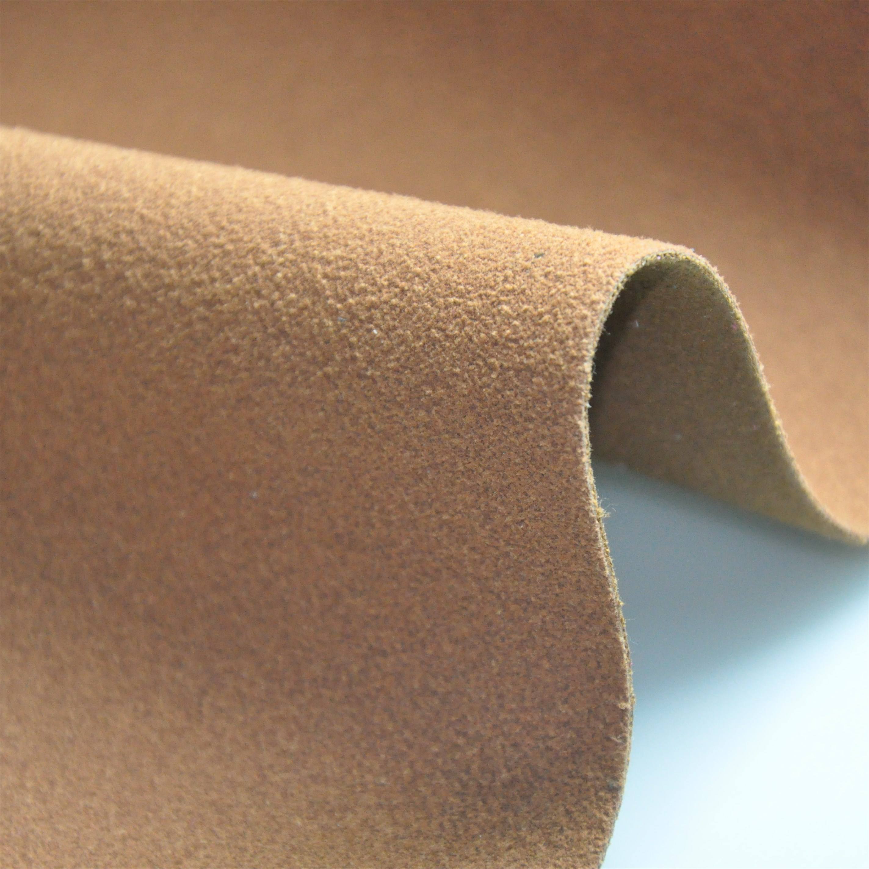 Cow Flocking Microfiber Leather For Shoe Upper