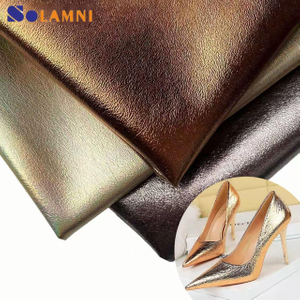 Metallic-Embossed PU Leather For Women Shoes