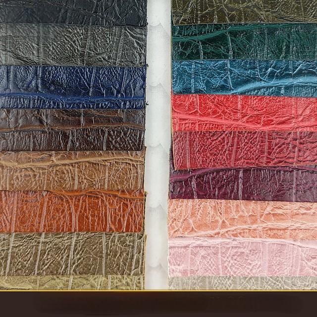 PU Faux Crocodile Leather Fabric