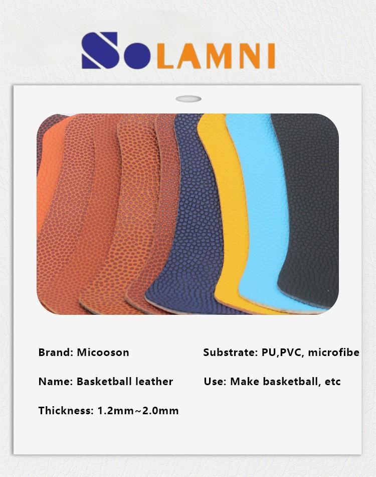 High-Durability PU Basketball Leather