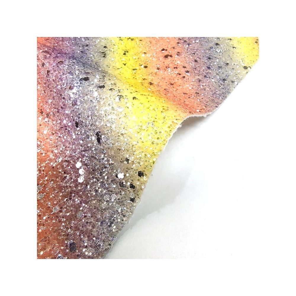 Dekoratives Glitzer -PU -synthetisches Leder zum Handwerk