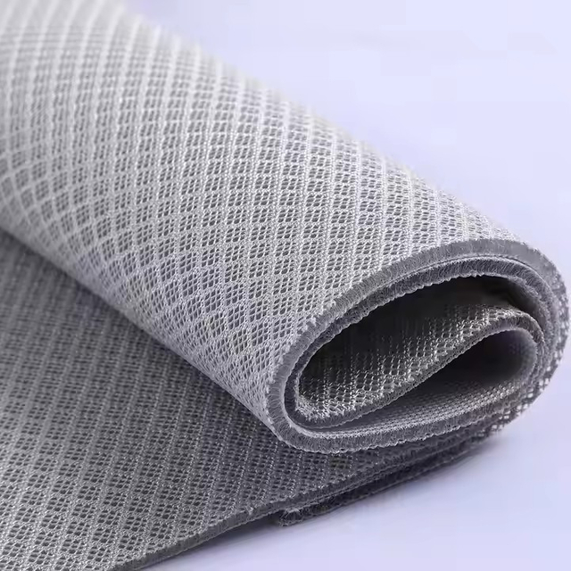 Factory Supply Customize Pattern Tear Resistant Recycled Sandwich 3D Mesh 100% Polyester Fabric