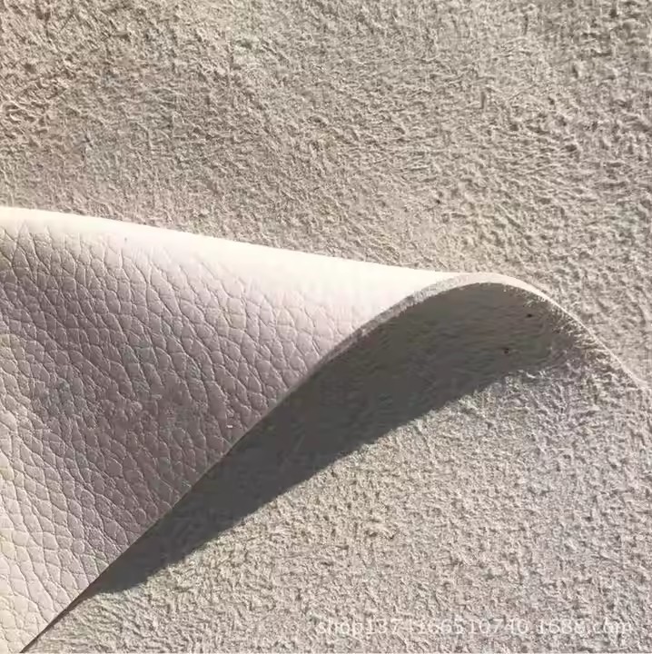 Wholesale Durable Embossed Litchi Pattern Microfiber Leather for Car Seats Cover Upholstery Using