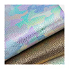 Rainbow Shining Bow Color Texture Embossed 1.0mm PVC Synthetic Leather Product for Sofa Bag Belt Fabric