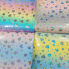 Rainbow Reflective Patent PVC Leather