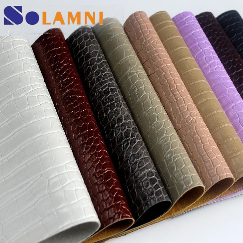 PVC Synthetic Faux Crocodile Leather