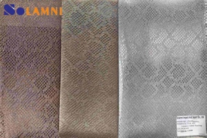 Durable PU Glitter Vinyl Leather Fabric for Shoe Crafting