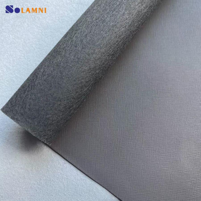 Durable Cross Pattern PU Artificial Leather for Bag