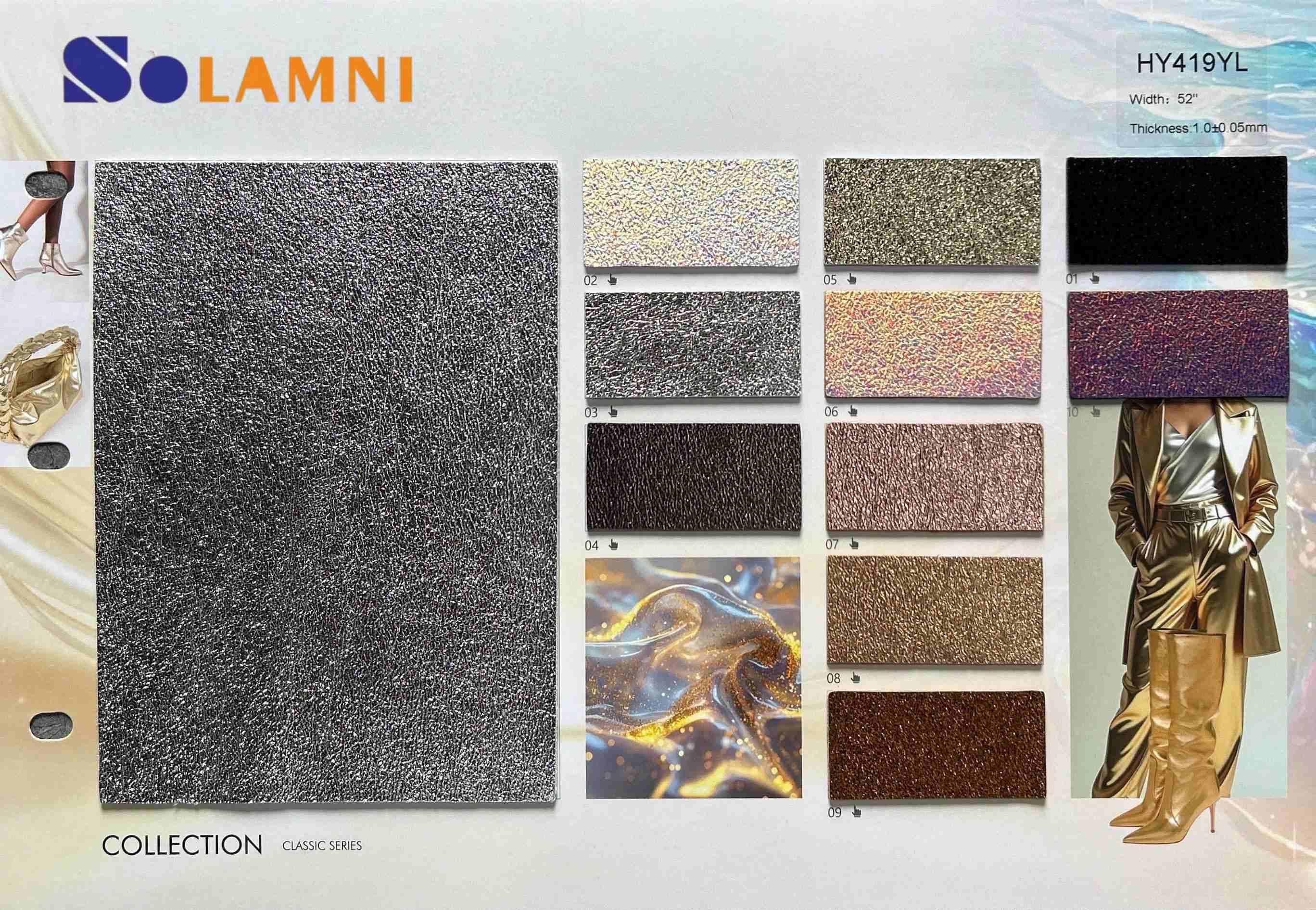 金属压花 PU 皮革女鞋