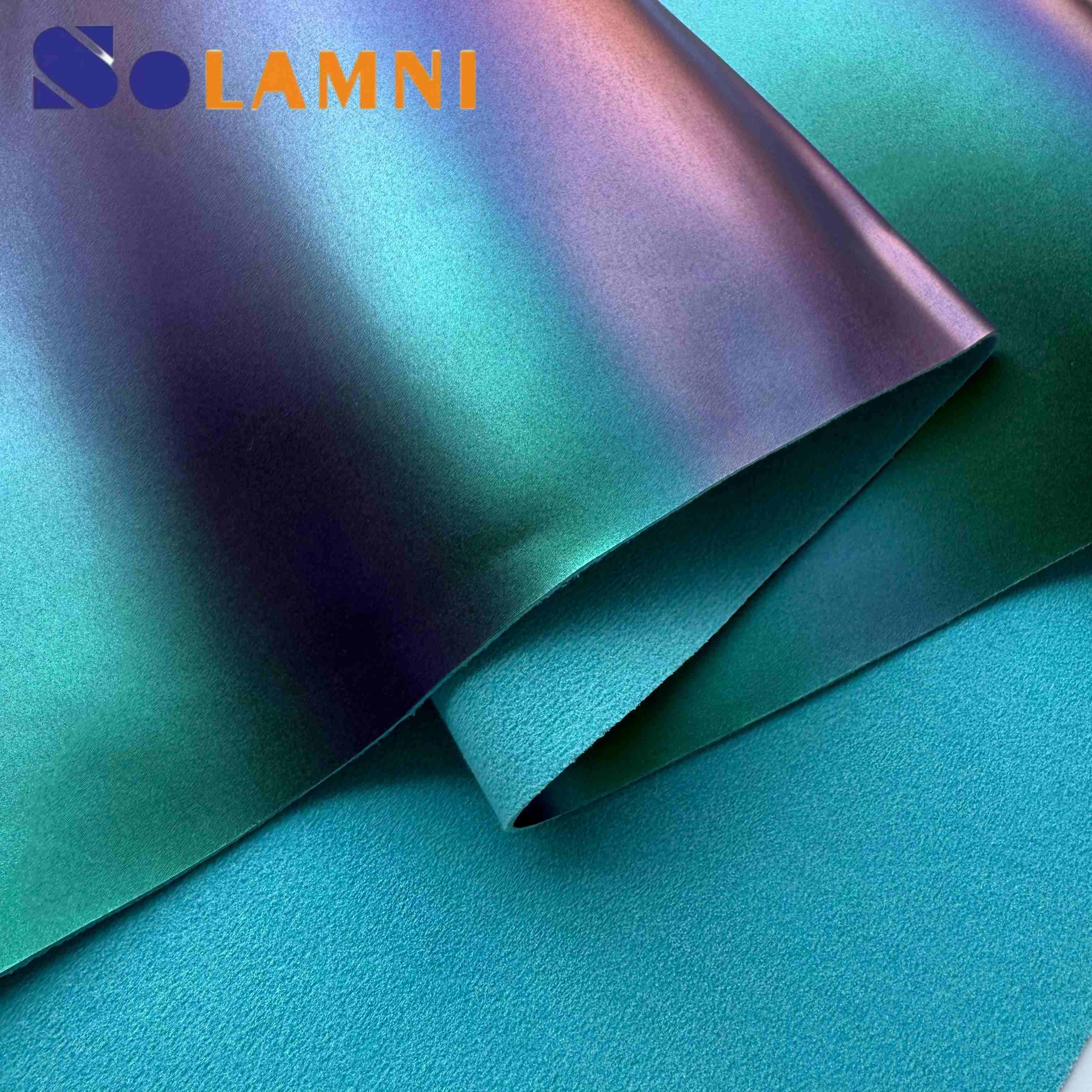 变色超细纤维 PU 皮革面料，耐用且用途广泛