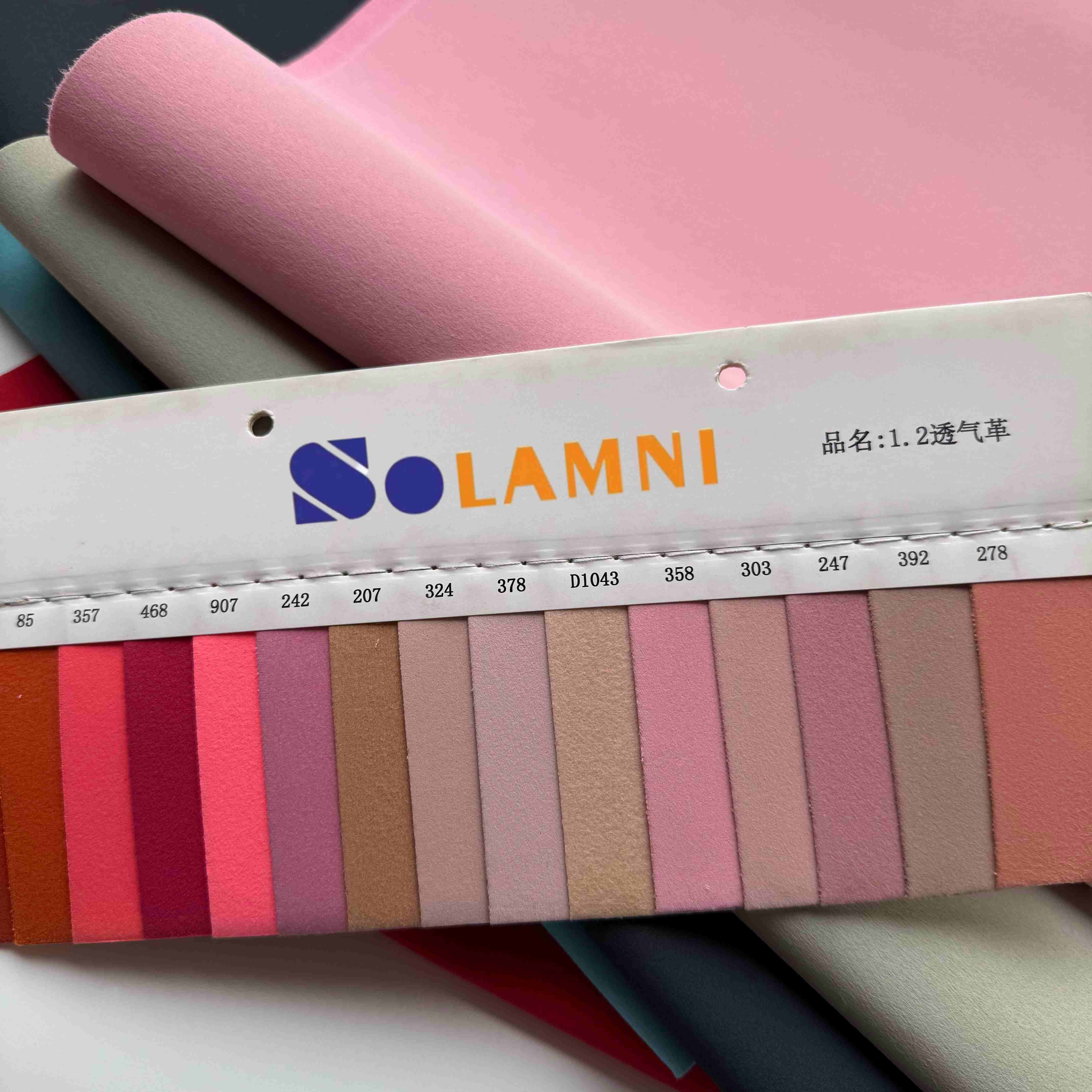 Pu Breathable Suede Synthetic Leather Fabric For Shoe Lining