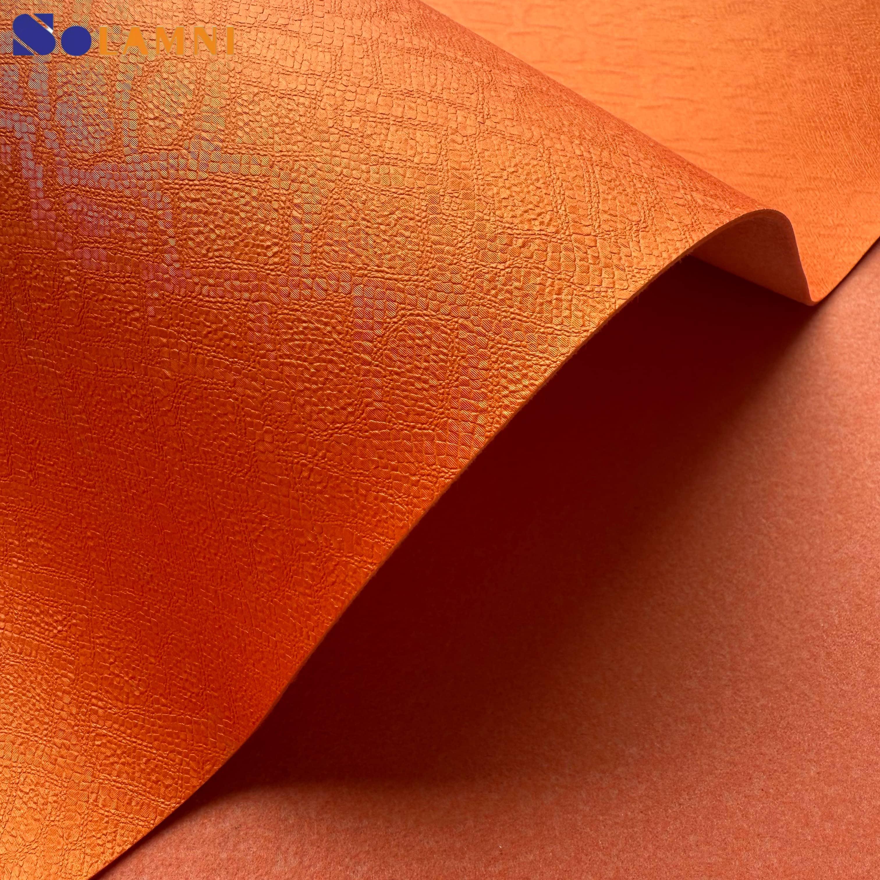 Waterproof Cuero Embossing Faux Pu Synthetic Leather 